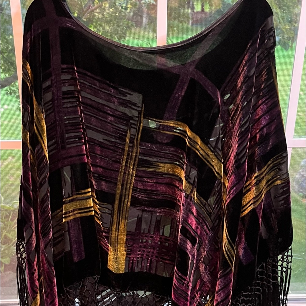 Retro poncho